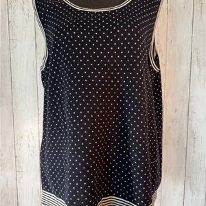 Zara Black and White Polka Dot Tank Top